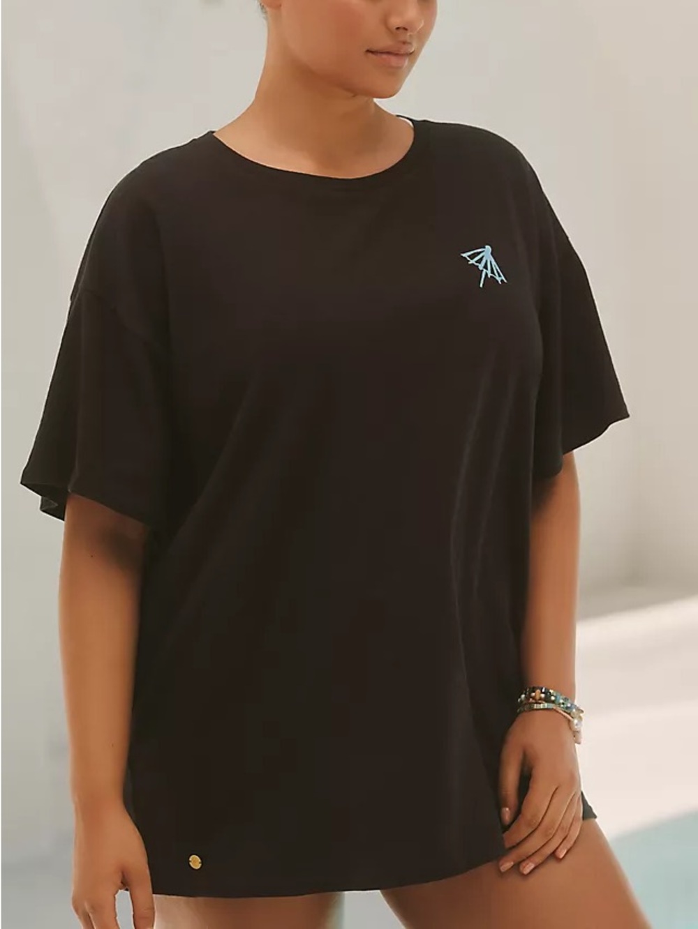 Anthropologie Celandine Women Plus Sz 2X Jordan Nickson Cotton Graphic Tee NWOT